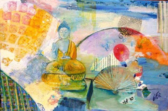 "still life -Buddha…" başlıklı Tablo Maria Antonia Cerdá tarafından, Orijinal sanat