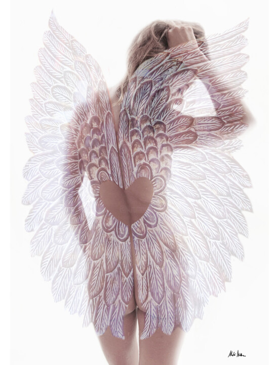 Φωτογραφία με τίτλο "White Angel" από Malú Matteo, Αυθεντικά έργα τέχνης, Ψηφιακή φωτογραφία