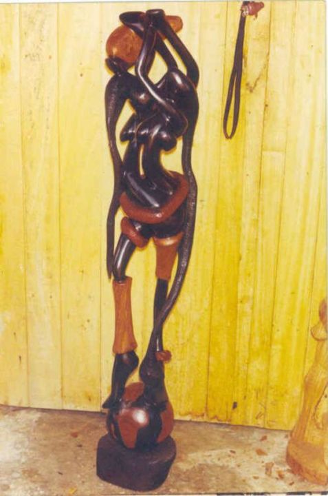 Sculpture titled "DANCING" by Mamadou Seye, Original Artwork
