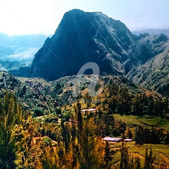 Fotografia intitulada "Piton d'Enchaing" por Mama Oursa, Obras de arte originais