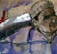 Painting titled "No Title" by El Mamoune Alaoui Jamali, Original Artwork