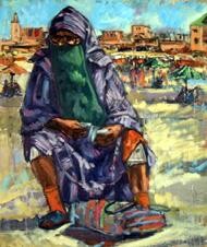 Peinture intitulée "chouafa" par El Mamoune Alaoui Jamali, Œuvre d'art originale