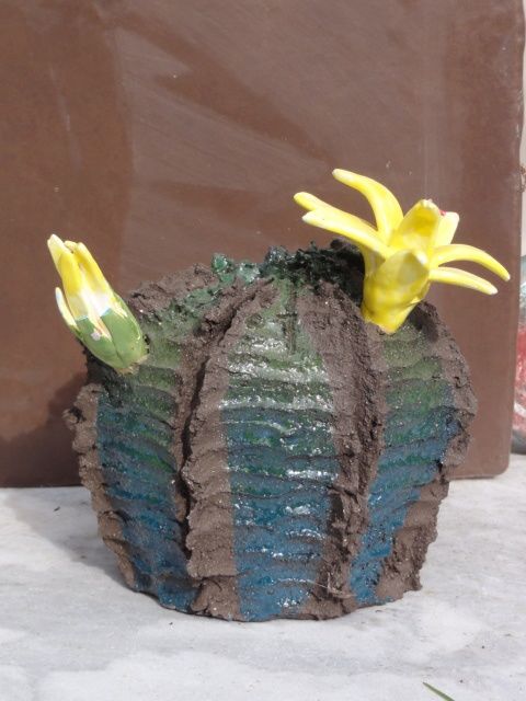 Scultura intitolato "cactus" da France Lemaitre, Opera d'arte originale