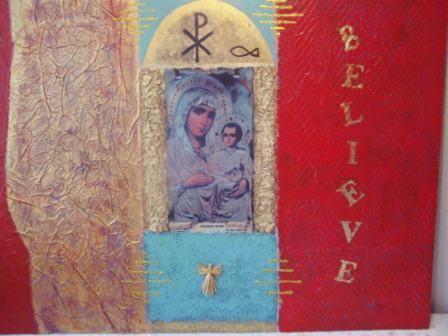 Painting titled "Believe" by Mamsula, Original Artwork, Other