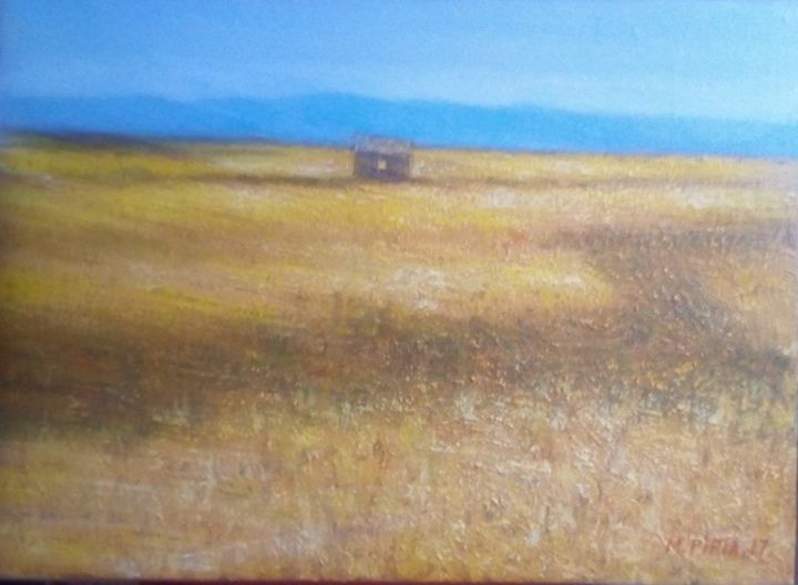 Pittura intitolato "''landscape''" da Mamuka Mp, Opera d'arte originale, Acrilico