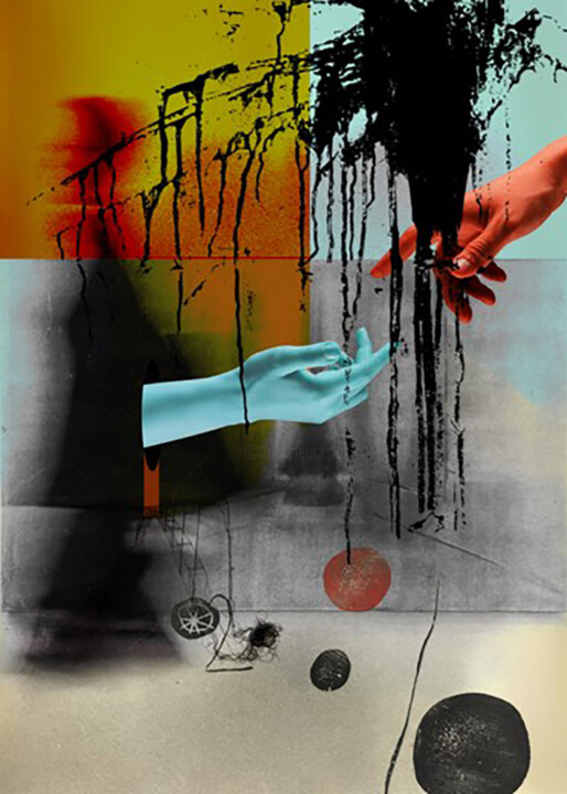 Digitale Kunst mit dem Titel "Convergence - JALAL…" von Manar Ali Hassan, Original-Kunstwerk, Digitale Collage