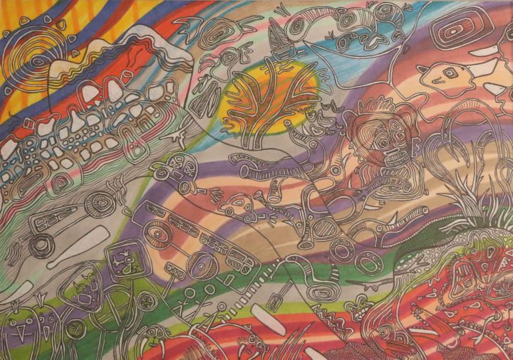 A New Dawn Painting By Mana Art Center Artmajeur