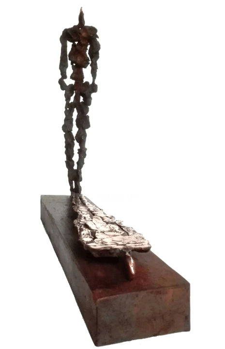 Sculpture titled "OMBRA DELLA VITA" by Marcello Mancuso, Original Art, Bronze