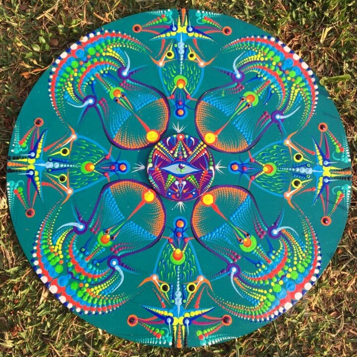 Pintura intitulada "Quadro Decorativo P…" por Nicole Porto, Obras de arte originais, Acrílico