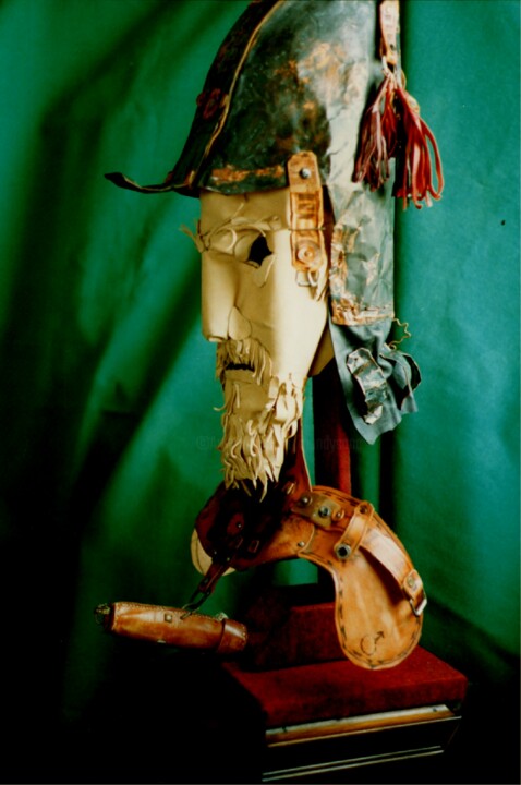 Sculpture titled "Don-Quichot" by Mandy Sand, Original Artwork, Mixed Media