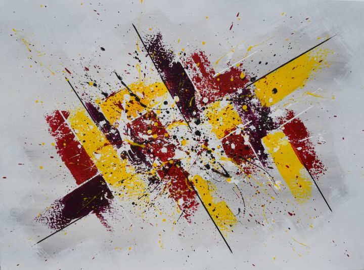 Peinture intitulée "Mixt-Colore" par Pascal Mangeot, Œuvre d'art originale, Acrylique