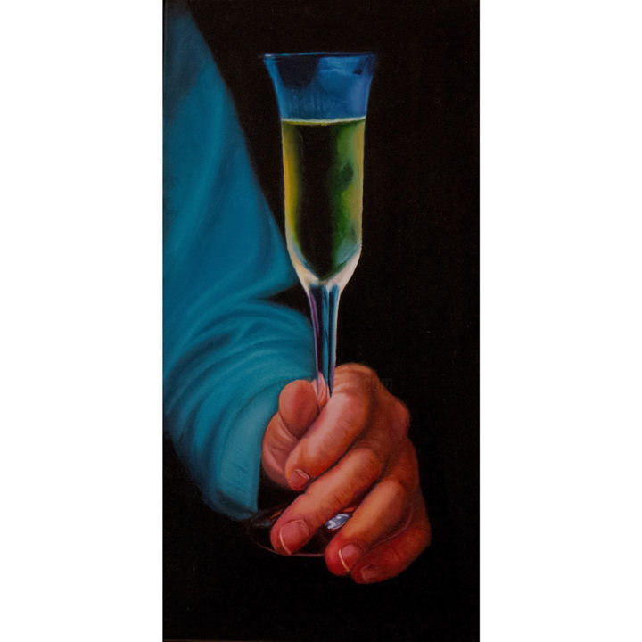 Pittura intitolato "Cheers" da Manon Germain, Opera d'arte originale, Olio