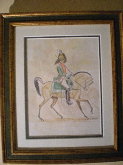 Peinture intitulée ""lieutenant colonel…" par Lionel Vanadia, Œuvre d'art originale