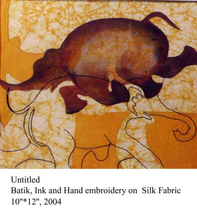 Pittura intitolato "untitled" da Lavanya Mani, Opera d'arte originale
