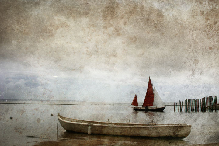 Photography titled "Voile rouge" by Jean-François Mansencal, Original Artwork, Digital Photography