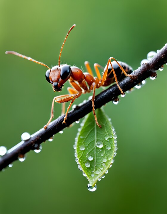 Fotografie getiteld "Ant's Whispering Re…" door Mankdhani, Origineel Kunstwerk, Digitale fotografie