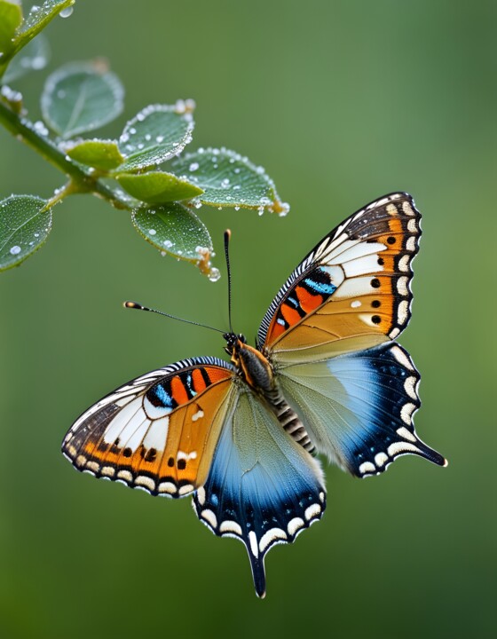 Fotografia intitolato "Butterfly Bliss on…" da Mankdhani, Opera d'arte originale, Fotografia digitale