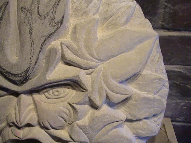 Sculpture titled "Man of the Forest (…" by Man Of Stone, Original Art,