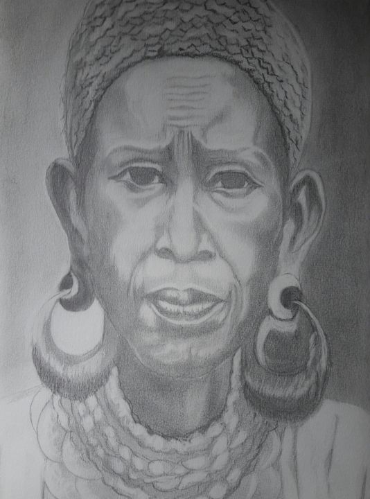 Drawing titled "20160702-082449-1-1…" by Manoj Chakma, Original Artwork, Pencil