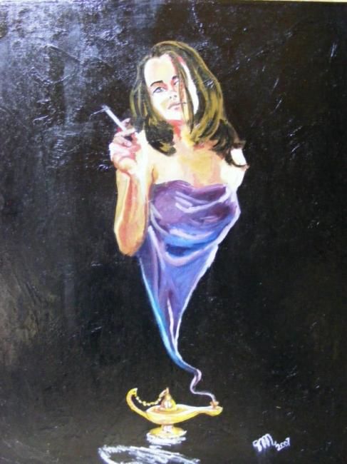 Painting titled "Mira" by Monika Sipos, Original Artwork