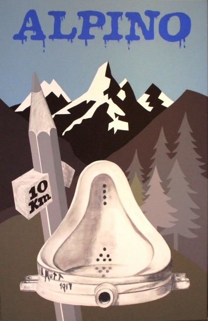 Pintura titulada "alpino 3" por Manolo Zambrano, Obra de arte original,