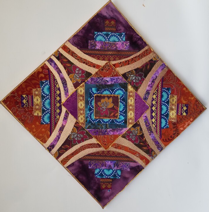 Textile Art titled "l'étoile" by Manon, Original Artwork, Fabric