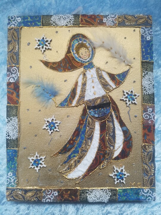 Art textile intitulée "MASHA" par Manon, Œuvre d'art originale, Tissu