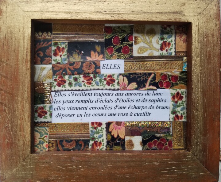 Textielkunst getiteld ""ELLES"" door Manon, Origineel Kunstwerk, Stof