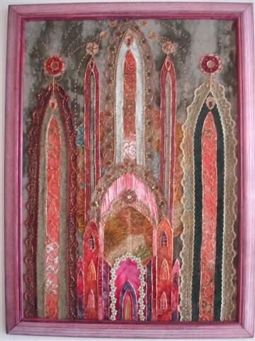 Art textile intitulée "Les secrets d'Ishtar" par Manon, Œuvre d'art originale, Tissu