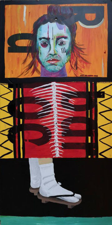 Schilderij getiteld "Parts" door Manon Tanzilli, Origineel Kunstwerk, Acryl