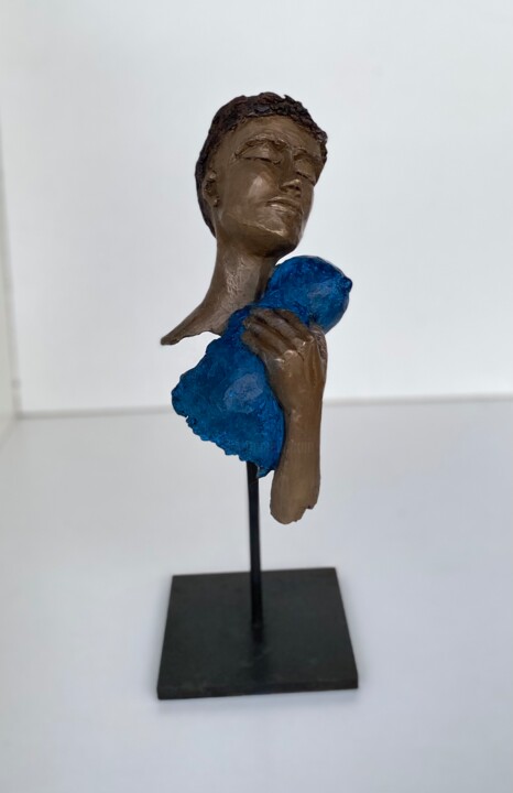 Sculpture titled "Papa" by Manoyan, Original Artwork, Bronze