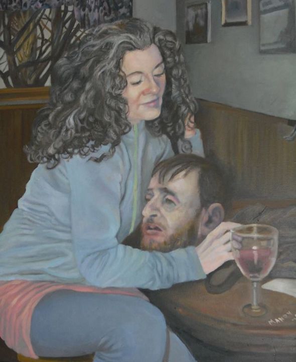 Painting titled "Mad Woman" by Douglas Manry, Original Art,