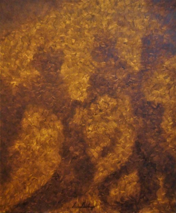 Painting titled "'EN LUGARES SECOS'…" by Manuel Santiago, Original Artwork, Oil Mounted on Wood Stretcher frame
