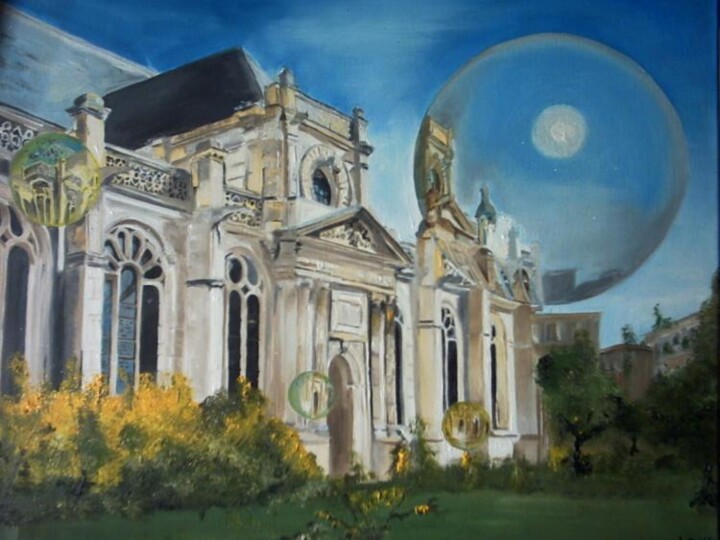 绘画 标题为“Notre Dame des bull…” 由Manu Surreabulliste, 原创艺术品
