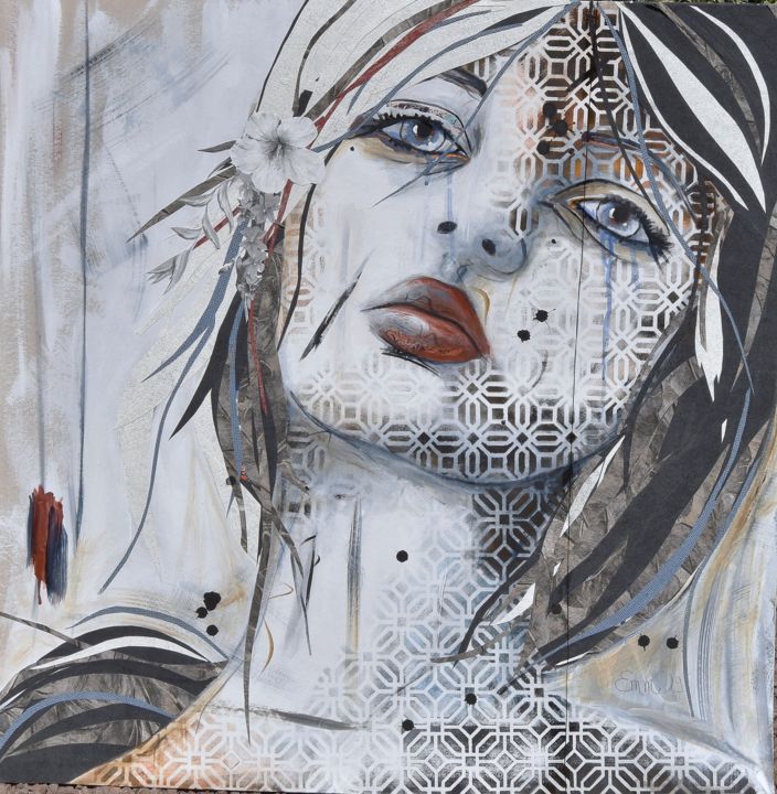 Peinture intitulée "Narsès" par Emmanuelle Martin, Œuvre d'art originale, Acrylique