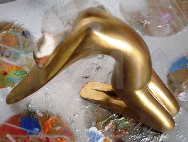 Escultura intitulada "dama-iv.jpg" por Assunção Carreto, Obras de arte originais, Gesso