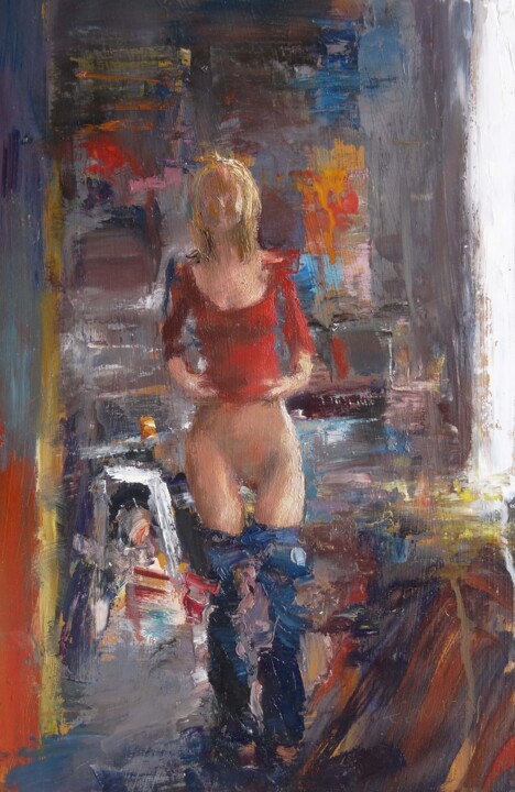 Painting titled "Klhöé" by Manuel Leonardi, Original Artwork, Oil