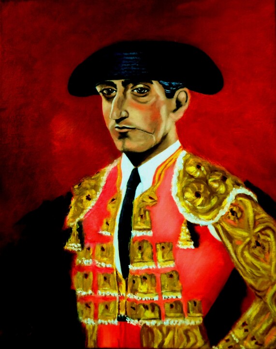 Pintura titulada "MANOLETE" por Manuel Sánchez, Obra de arte original, Oleo