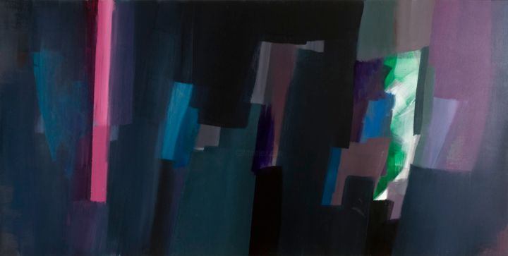 Painting titled "Basalto 1" by Manuela Fernández, Original Artwork, Acrylic