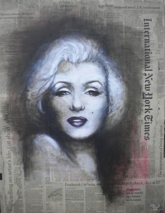 Painting titled "Norma Jeane.jpg" by Manuela Limacher, Original Artwork, Acrylic