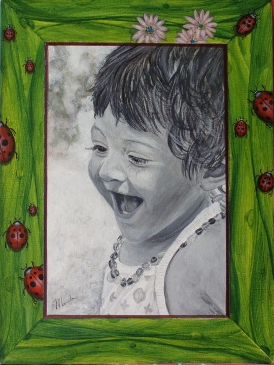 Peinture intitulée "Elora" par Manuela Robert, Œuvre d'art originale, Huile