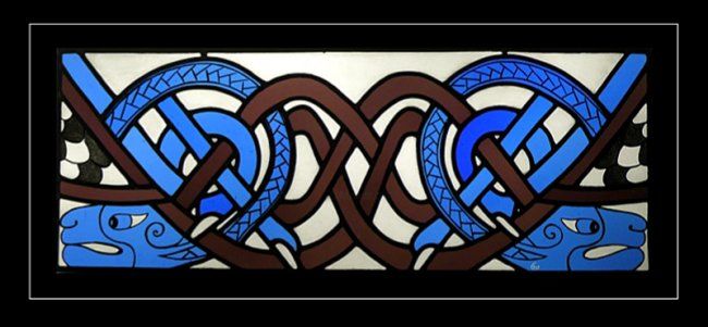 Artcraft titled "serpents celtes" by Manuella Eggs, Original Artwork