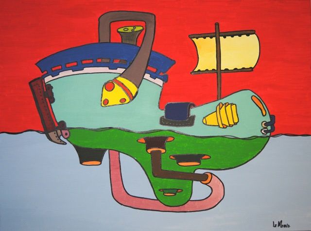 Painting titled "Argonauti" by Manu Zuccarotta, Original Artwork