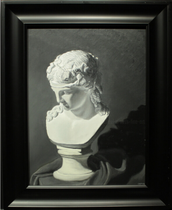 Schilderij getiteld "Ariadne" door Michael E. Voss, Origineel Kunstwerk, Olie Gemonteerd op Houten paneel