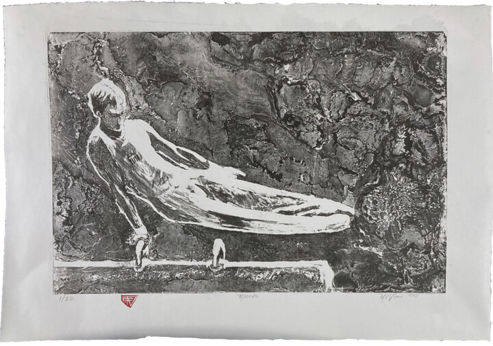 Incisioni, stampe intitolato "Morava" da Michael E. Voss, Opera d'arte originale, Litografia