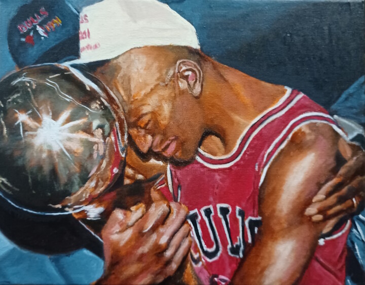 Pintura titulada "Jordan" por Michael E. Voss, Obra de arte original, Oleo Montado en Bastidor de camilla de madera