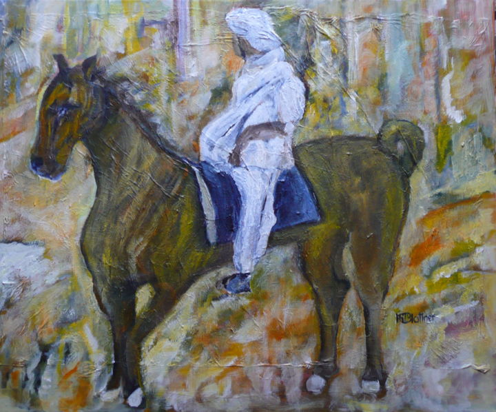 Peinture intitulée "le-berbere.jpg" par Marie-Rose Blattner, Œuvre d'art originale, Acrylique