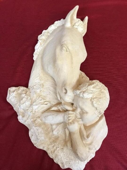 Sculpture titled "L’amitié" by Mar Blazquez, Original Artwork, Casting