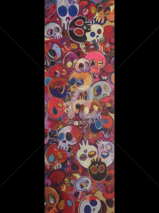 Schilderij getiteld "MURAKAMI" door Mar.S, Origineel Kunstwerk