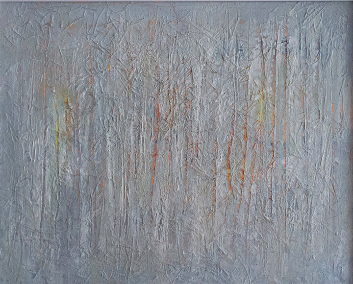 Pintura intitulada "Winter forest" por Mara, Obras de arte originais, Acrílico